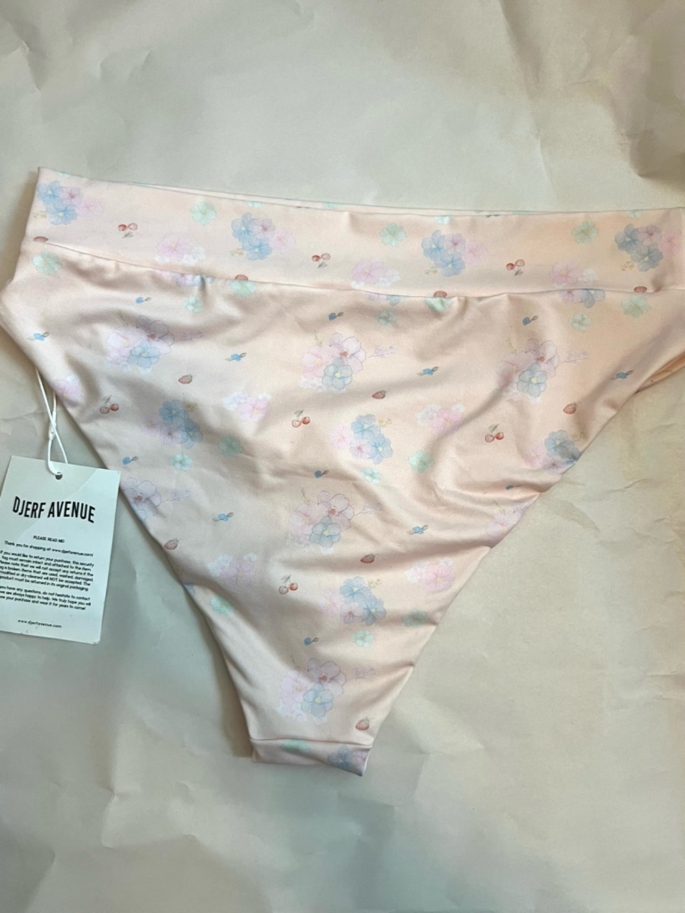 Djerf Avenue Summer Island Cheeky Bikini Bottom L BNWT